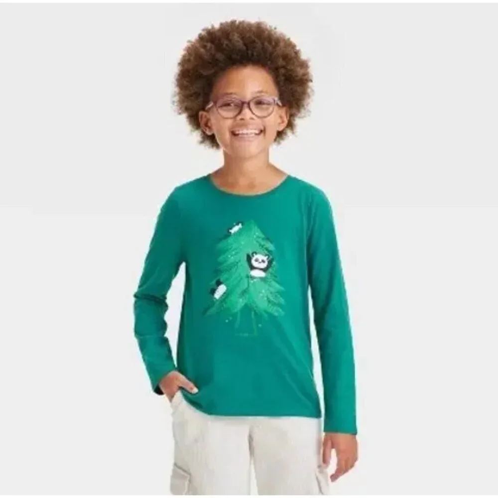 Cat & Jack Little Girls Long Sleeve and Leggings Set size XS (4/5)
